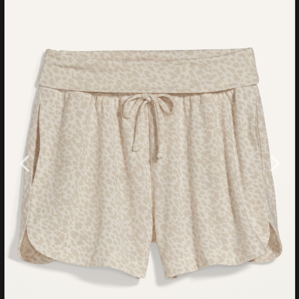 Nwot Old Navy Active cheetah leopard print cotton shorts